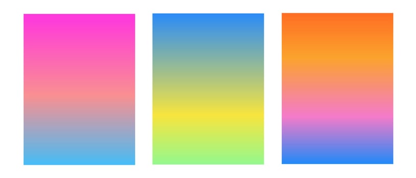 Set Of Colorful Gradient Background. Suitable For Banner, Ads, Social Media Post, and Wallpaper. vector