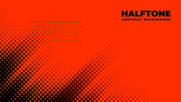 Halftone background vector, abstract backdrop design with two tone pattern and copy space for edit your content vector