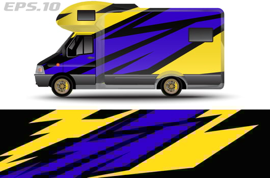 sticker livery car adventure sticker design, cool abstract graphic background vector