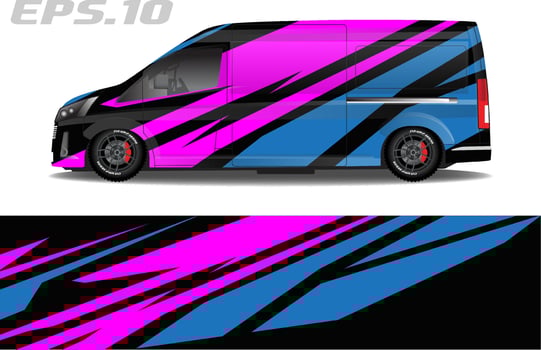 sticker livery car adventure sticker design, cool abstract graphic background vector