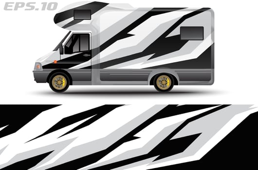 sticker livery car adventure sticker design, cool abstract graphic background vector