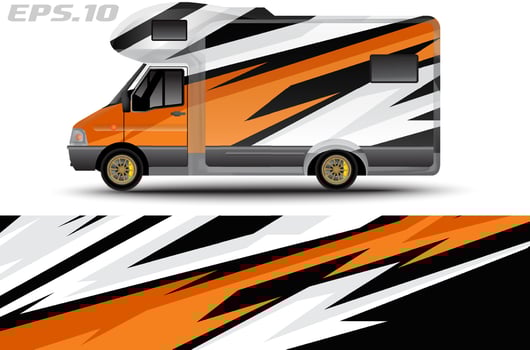 sticker livery car adventure sticker design, cool abstract graphic background vector