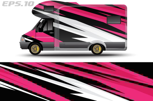 sticker livery car adventure sticker design, cool abstract graphic background vector