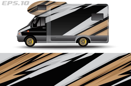 sticker livery car adventure sticker design, cool abstract graphic background vector