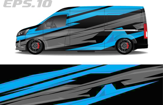 sticker livery car adventure sticker design, cool abstract graphic background vector