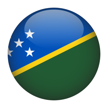 Solomon Islands 3D Rounded Flag with Transparent Background png