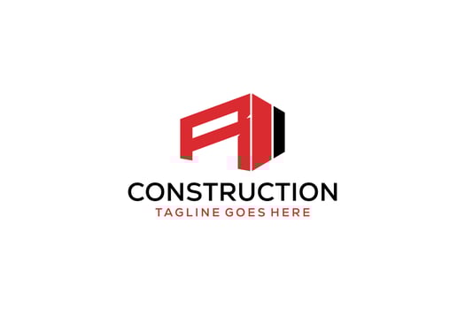 Letter R for Real Estate Remodeling Logo. Construction Architecture Building Logo Design Template Element. vector