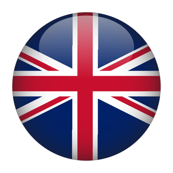 United Kingdom 3D Rounded Flag with Transparent Background png