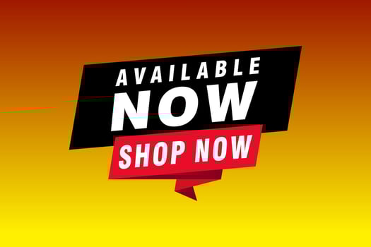 available now banner. available now speech bubble label set. available now sign vector