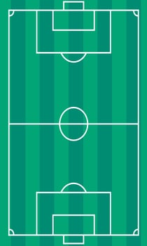 vector graphic design, illustration of ball field background with an empty area