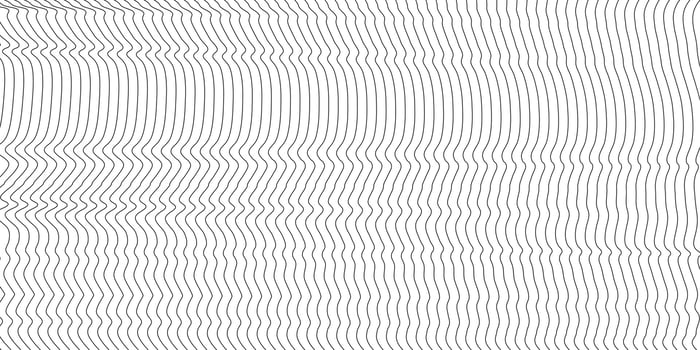 Abstract wavy background. Thin line on white vector