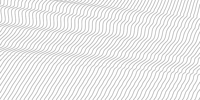 Abstract wavy background. Thin line on white vector