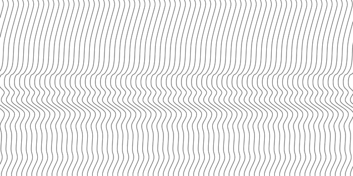 Abstract wavy background. Thin line on white vector