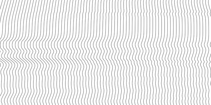 Abstract wavy background. Thin line on white vector