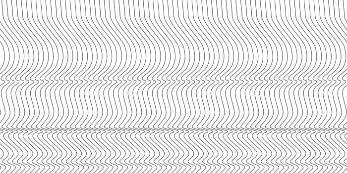 Abstract wavy background. Thin line on white vector
