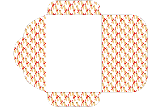 Envelope Design with Certificate Roll Theme png