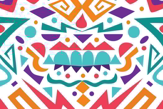 Aztec art patterns for fabric and print. Abstract ethnic shape for background. vector