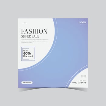 Fashion Social Media Post Template vector