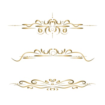 Floral elements. Vintage Set  for design monograms, invitations, frames, menus and labels. Graphic design of the website, cafes, boutiques, hotels, wedding invitations. vector