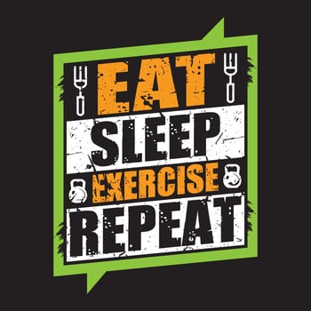 Eat sleep repeat  t shirt design free, lettering t shirt, eat, Typography T-shirt design for print design. Inspirational quote, black tee design, vector, slogan, Vector, illustration Free Vector