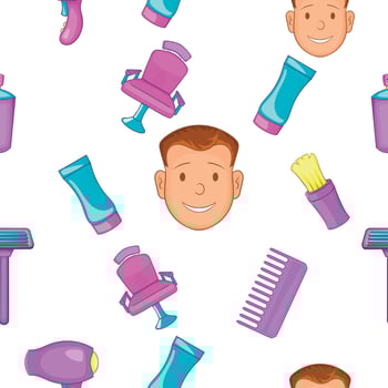 Hair cut pattern, cartoon style vector