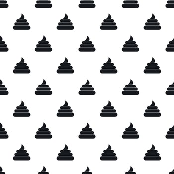 Poop pattern, simple style vector