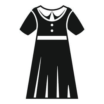 Dress uniform icon simple vector. School girl vector