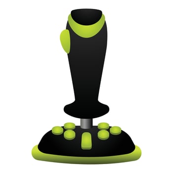 Station joystick icon cartoon vector. Game control vector