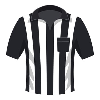 Referee jersey icon cartoon vector. Football equipment vector