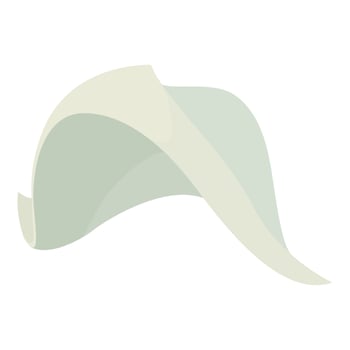 Fisherman hat icon , cartoon style vector