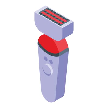 Health epilator icon isometric vector. Skin laser vector