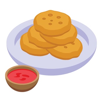 El Salvador snack icon isometric vector. America travel vector