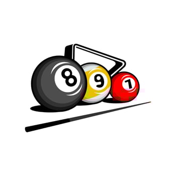 BILLIARD BALLS VECTOR