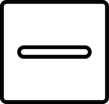 Minus Square Vector Icon Design