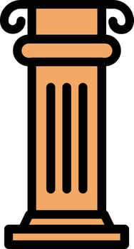 Columns Vector Icon Design