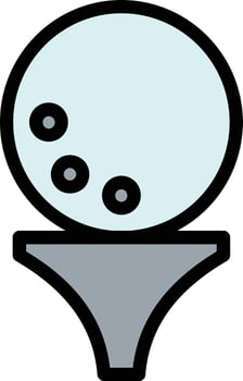 Golf Ball Vector Icon Design
