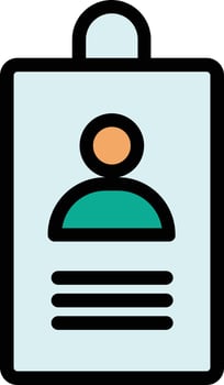 Id Card Vector Icon Design