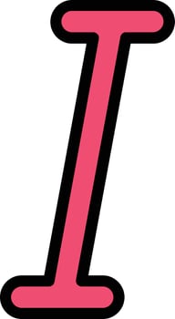 Italic Vector Icon Design