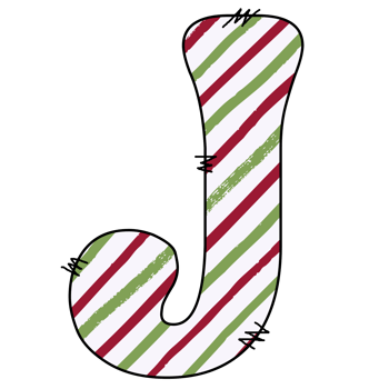 Christmas alphabet design png