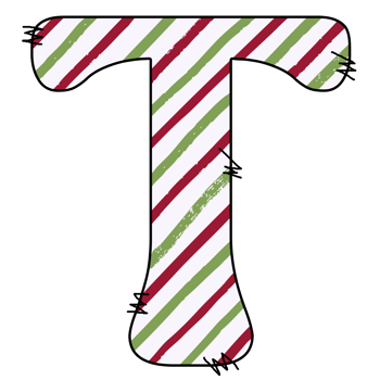 christmas alphabet design png