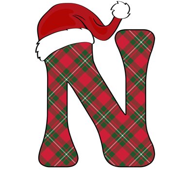christmas alphabet design png