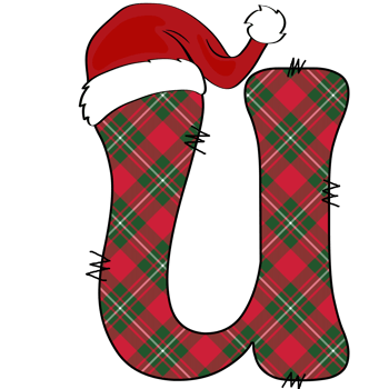 christmas alphabet design png