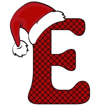 christmas alphabet design png