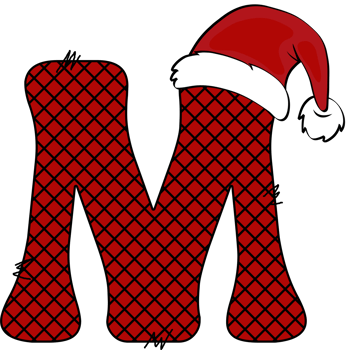 christmas alphabet design png