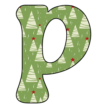 christmas alphabet design png