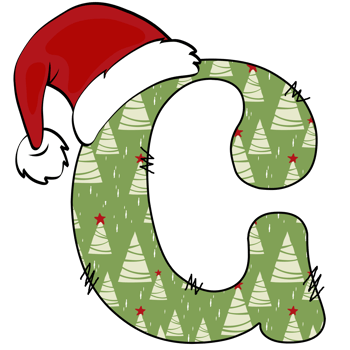 christmas alphabet design png