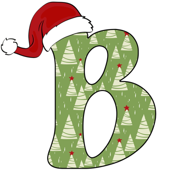 christmas alphabet design png