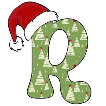 christmas alphabet design png