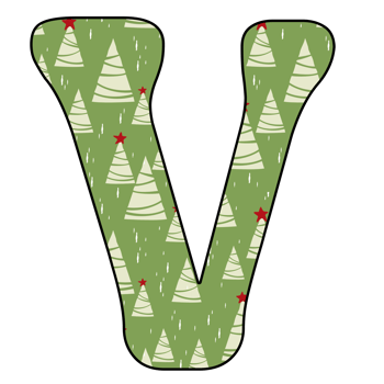 christmas alphabet design png