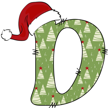 christmas alphabet design png